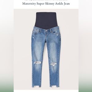 Abercrombie & Fitch Super Skinny Maternity Ankle Jean 28R